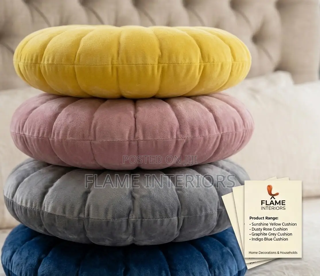 Plush Flower Cushions Set