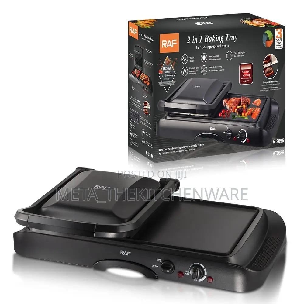 Raf 2-in-1 Electric Baking Tray Grill