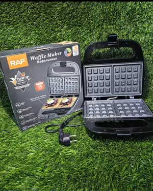 RAF Waffle Maker 750W Non-Stick Coating, Dual-Sided Cooking Plates