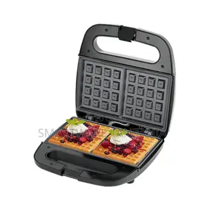 RAF Waffle Maker 750W Non-Stick Coating, Dual-Sided Cooking Plates
