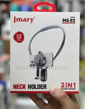 Jmary MG-02 2-in-1 Neck Holder for Mobile Devices With Magnetic Design