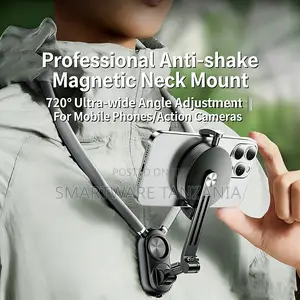 Jmary MG-02 2-in-1 Neck Holder for Mobile Devices With Magnetic Design