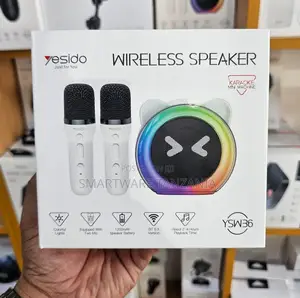 YESIDO YSW36 Wireless Karaoke Speaker, 2 Microphones, Bluetooth 5.3