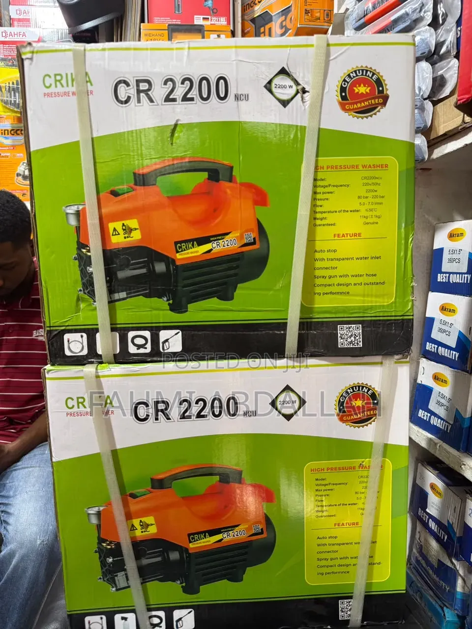CRIKA CR2200 High Pressure Washer - 2200W Heavy Duty
