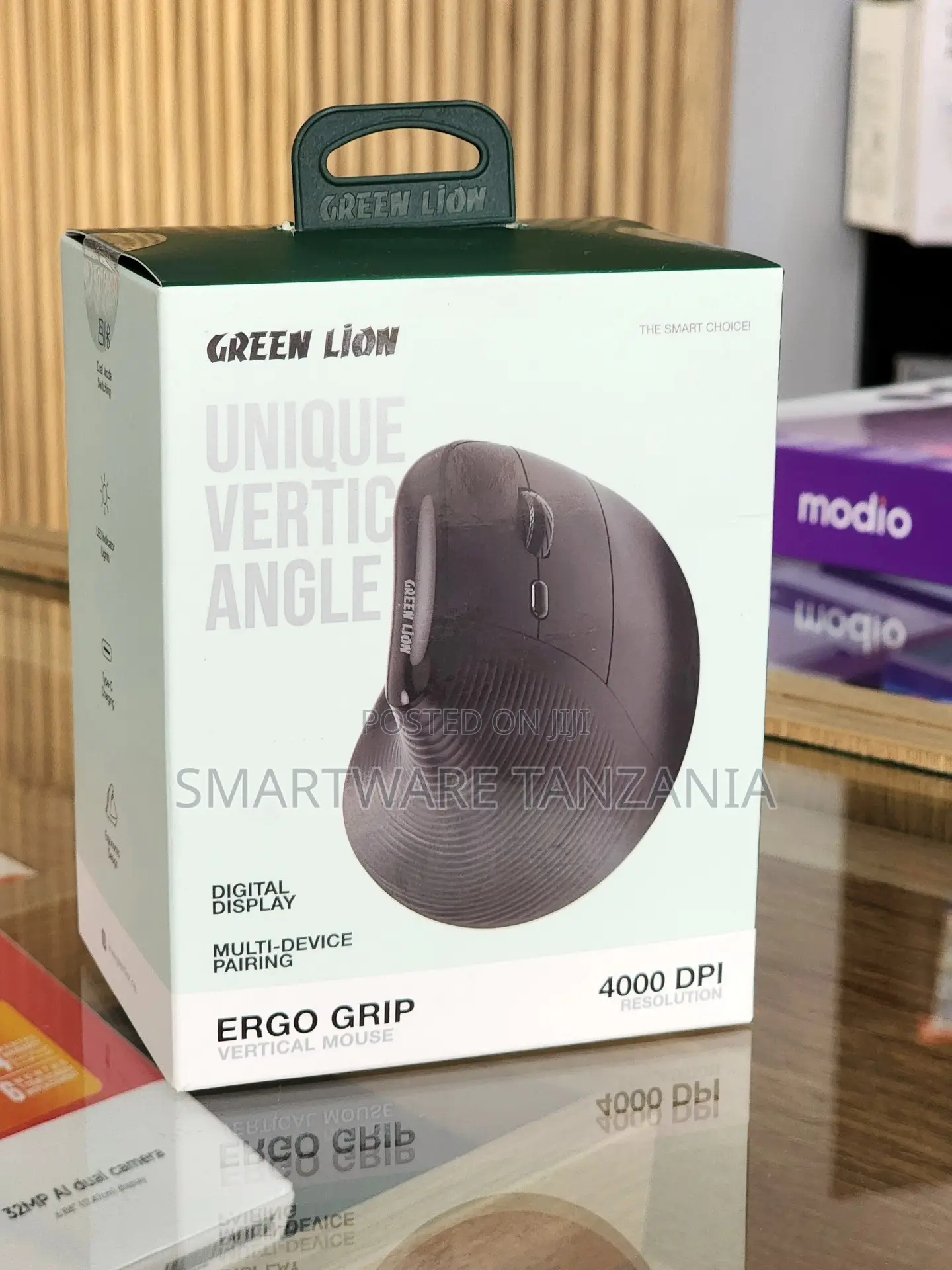 Green Lion Ergo Grip Vertical Mouse With 4000 DPI Resolution