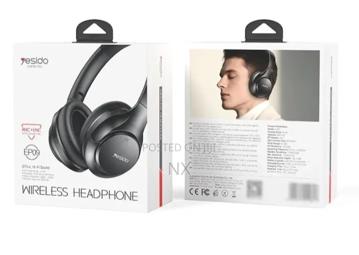 EP09 Yesido Wireless Headphones With ANC+Electronic Noise Cancellation