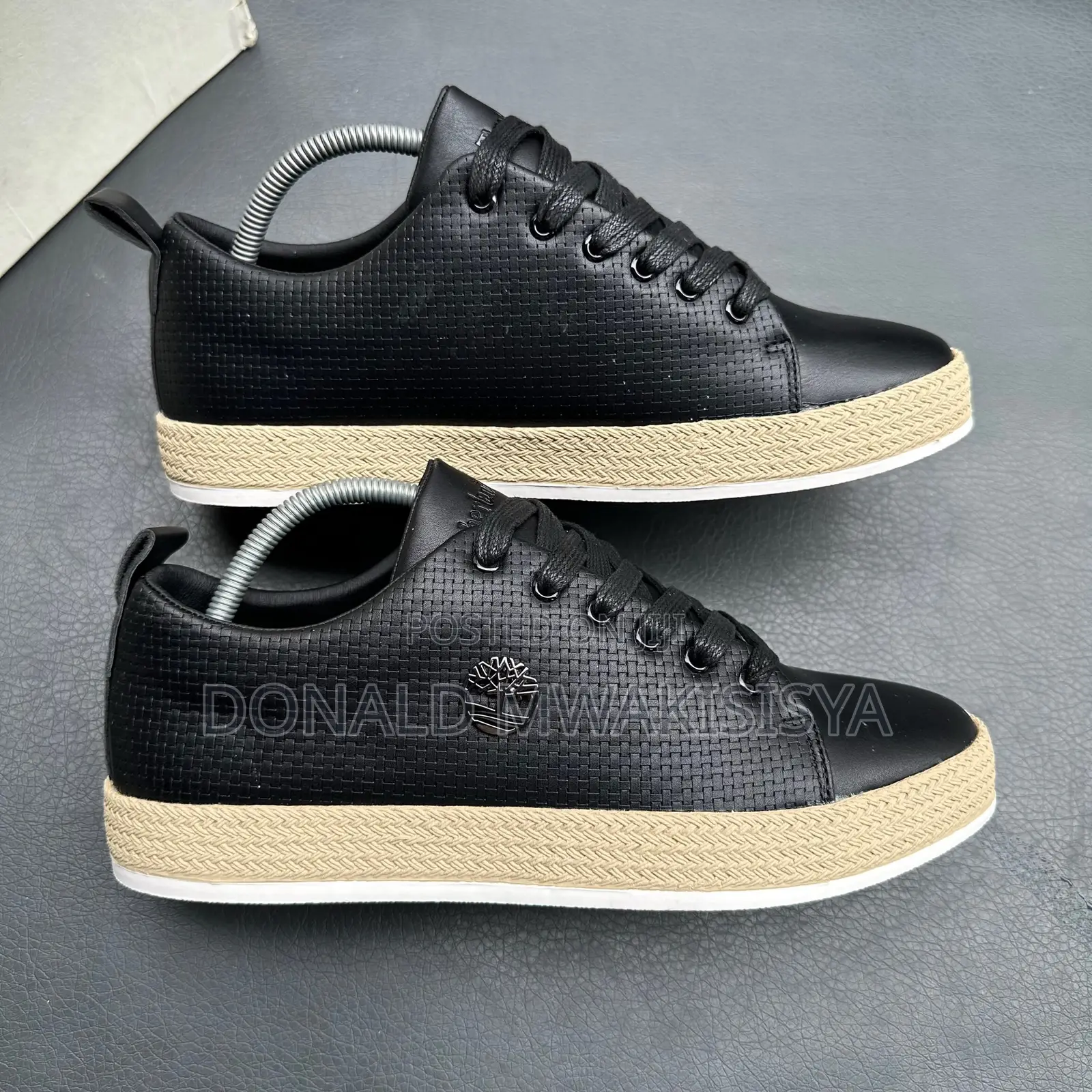 Woven Leather Sneakers