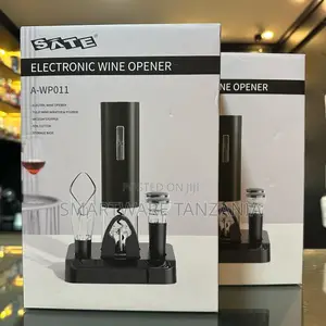 SATE Electric Wine Opener Set With Tulip Aerator, Vacuum Stopper