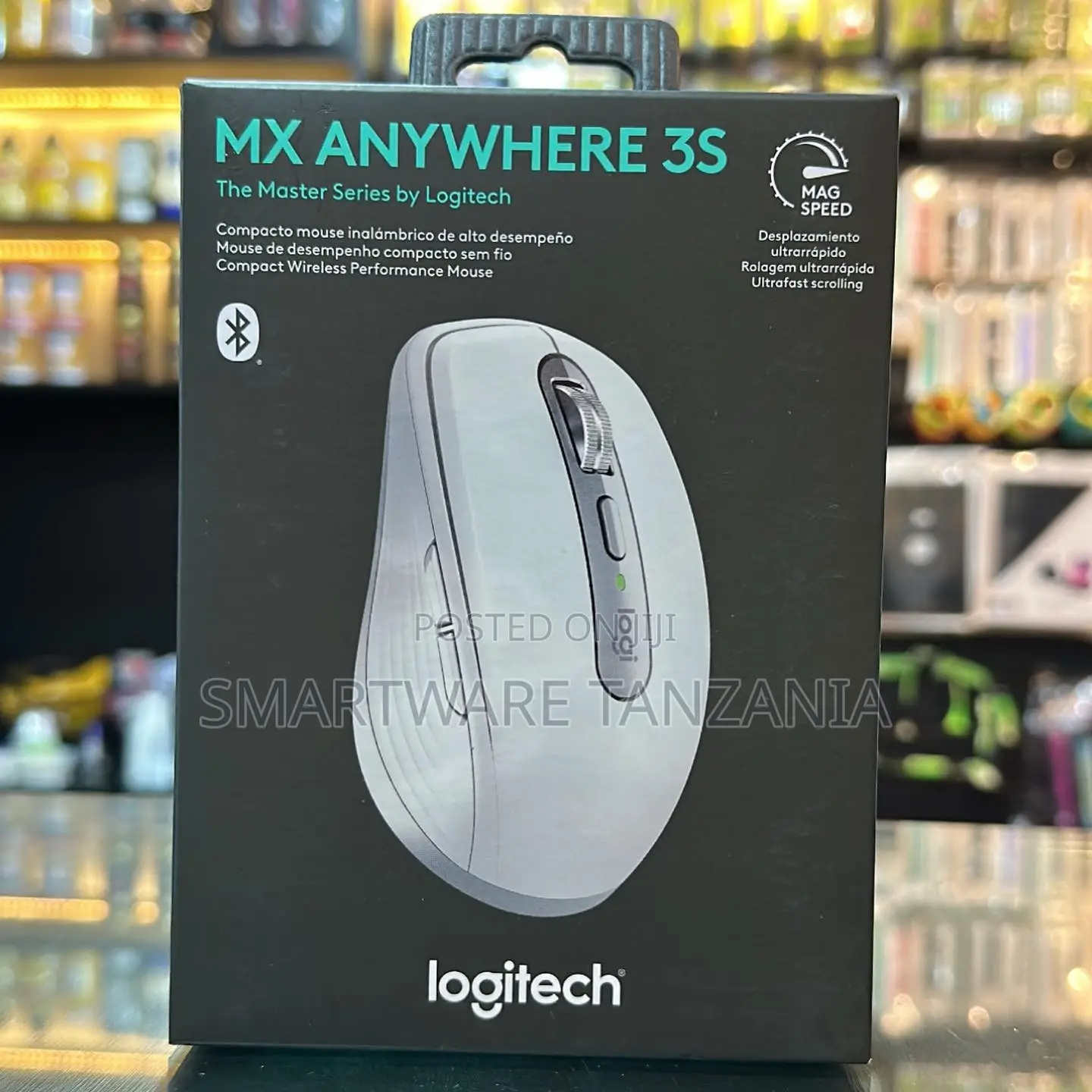 Logitech MX Anywhere 3S Wireless Mouse, Bluetooth USB Receiver
