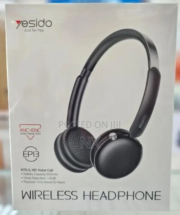 EP13 Yesido Wireless Bluetooth Headphone With Active Noise Cancelling(