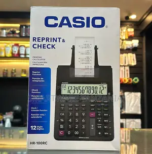CASIO HR-100RC Printing Calculator With Reprint Function and 12 Digits