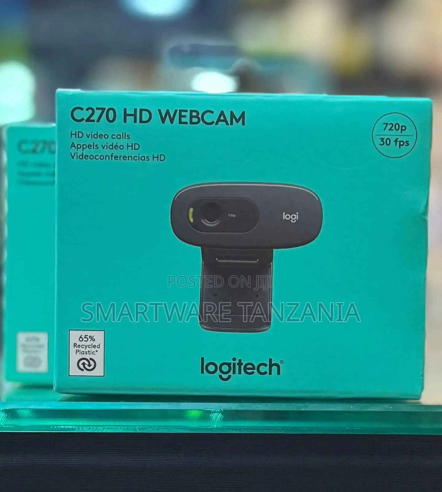 Logitech C270 HD Webcam, 720p Resolution 30 FPS, Integrated Microphone