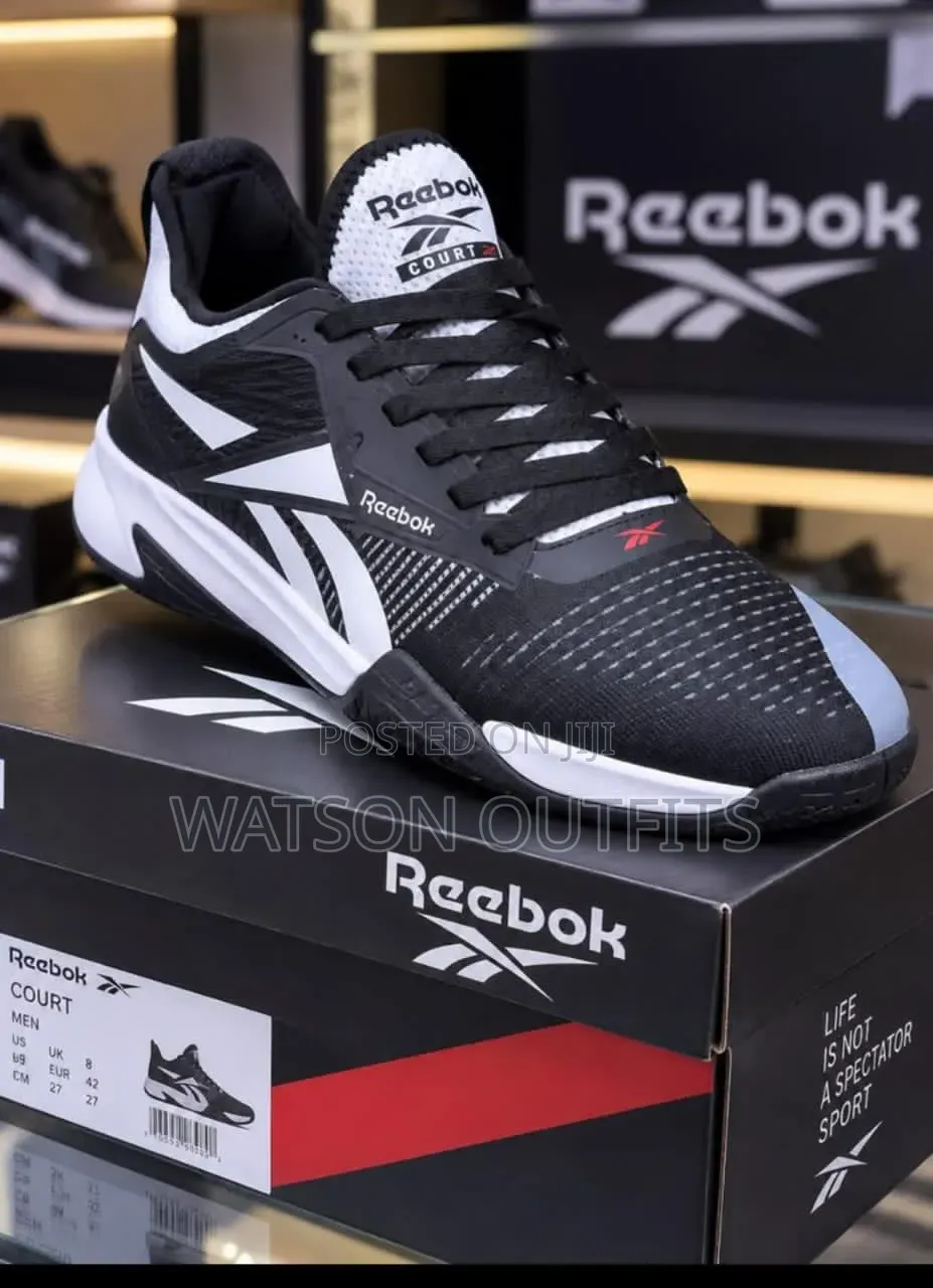 4 Colours Reebok Brand Men's Leather Shoes Materials Classic