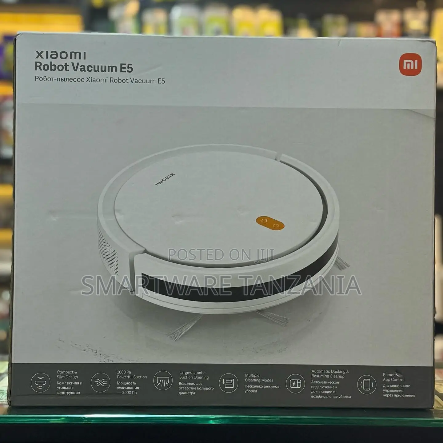 Xiaomi Robot Vacuum E5, 2000Pa Suction Power, App Control, Compact