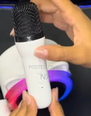 YSW36 Bluetooth Speaker Mini Machine With 2 Karaoke Microphone Set