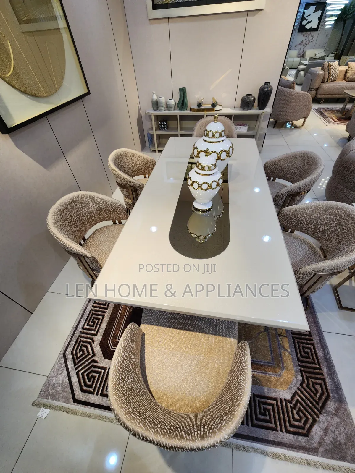 Dinning Table Full Set High Luxury