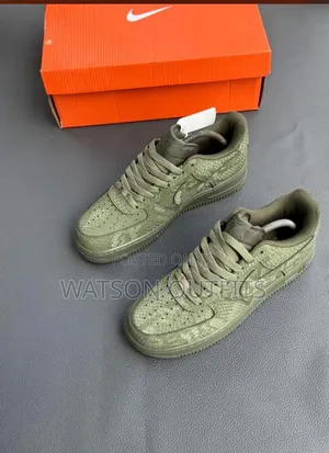 3 Top Colours Men's Leather Sneakers NIKE AIRFORCE ONE 1
