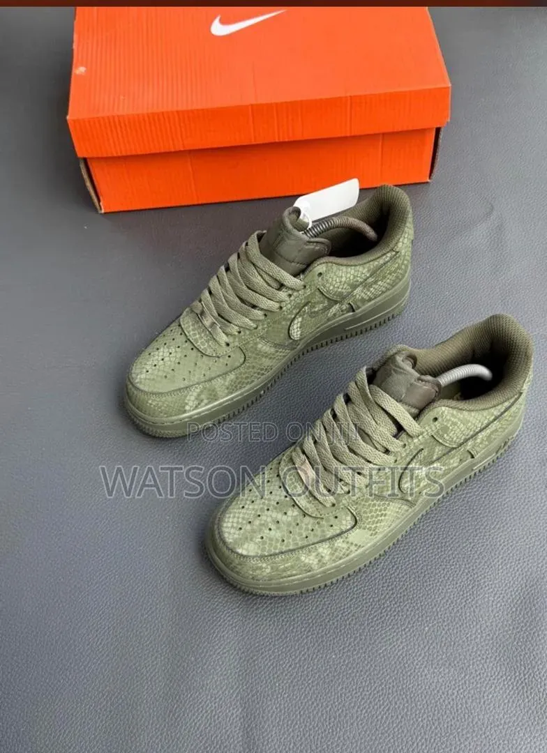 3 Top Colours Men's Leather Sneakers NIKE AIRFORCE ONE 1