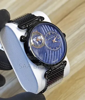 Poedagar Dual Time Watch Blacj